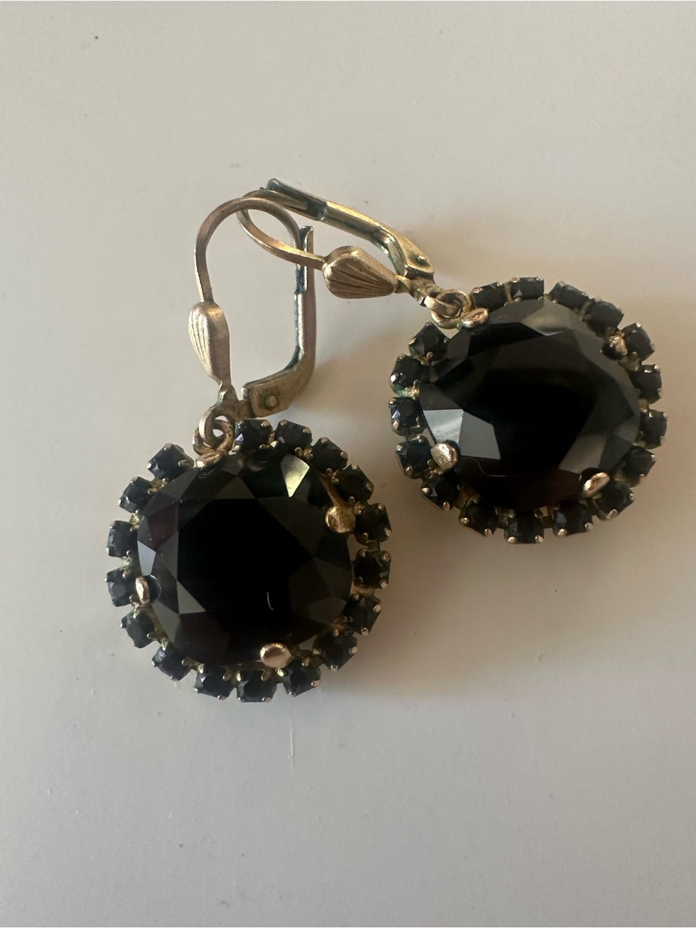 La Vie Parisienne by Catherine Popesco black crystal earrings